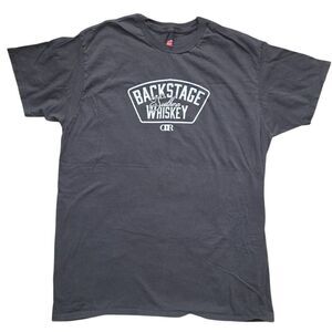 Hanes Nano "Backstage Southern Whiskey DR" TShirt Dark Grey Large